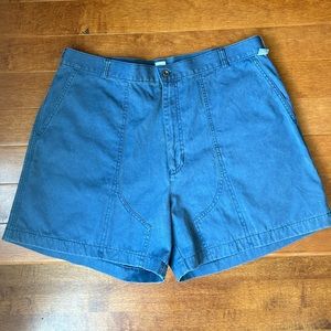 Mens North Face Blue Zipper Front Shorts Size 38"